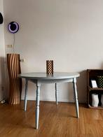 Ronde houten tafel, D: 110 cm H: 75 cm, Huis en Inrichting, Ophalen, Gebruikt, 50 tot 100 cm, 100 tot 150 cm
