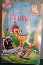 K7 vidéo walt disney bambi, Ophalen of Verzenden, Zo goed als nieuw