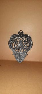 Zilveren belgische souvenirlepel houder, Antiek en Kunst, Ophalen of Verzenden