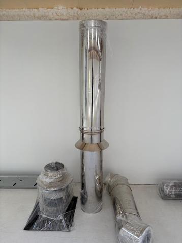 rookkanaal - dubbelwandige buizen, Ophalen, Gebruikt, Inox, Afvoer