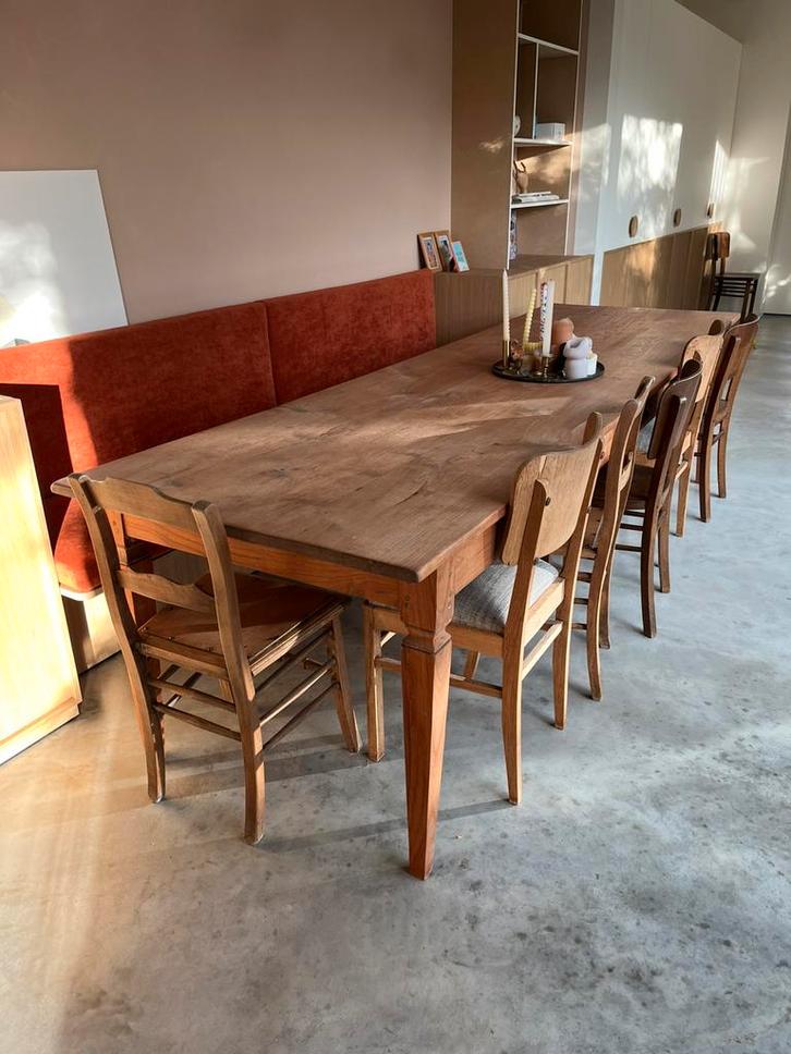 Massief originele boerentafel 300 cm, Huis en Inrichting, Tafels | Eettafels, Zo goed als nieuw, Ophalen