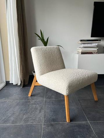 La redoute fauteuil bouclette Jimi écru état neuf beschikbaar voor biedingen
