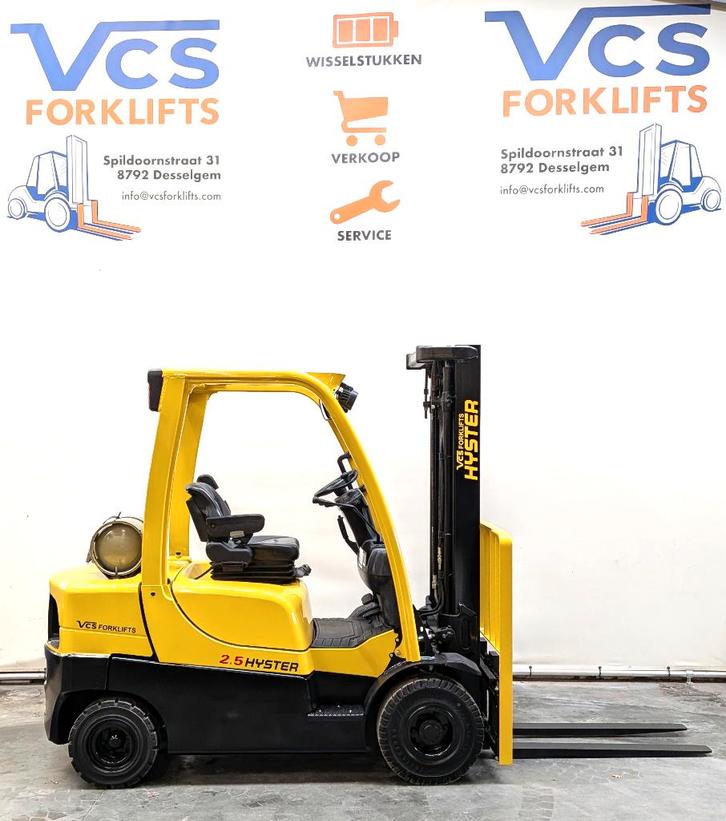 LPG heftruck: 2,5t Hyster H2,5CT 1195u + garantie, Zakelijke goederen, Machines en Bouw | Heftrucks en Intern transport, Heftruck