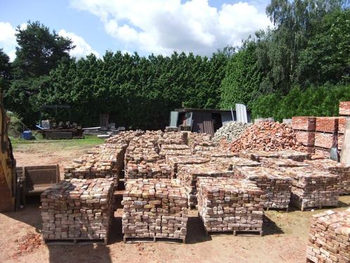 Verschillende soorten oude bakstenen, handvorm, beerse stene, Doe-het-zelf en Bouw, Metselstenen, Gebruikt, Bakstenen, Ophalen