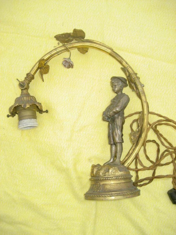 BRONZEN lampvoet, 1950, Antiek en Kunst, Antiek | Brons en Koper, Brons, Verzenden