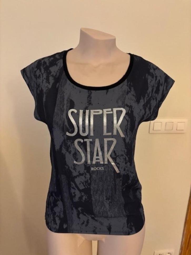 Tshirt – Superstar (S) – Nieuw!, Kleding | Dames, T-shirts, Nieuw, Maat 36 (S), Zwart, Korte mouw, Ophalen of Verzenden