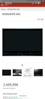 AEG IKE86683FB nieuw wegens verkeerde maar aangekocht, Elektronische apparatuur, Ophalen, Elektrisch