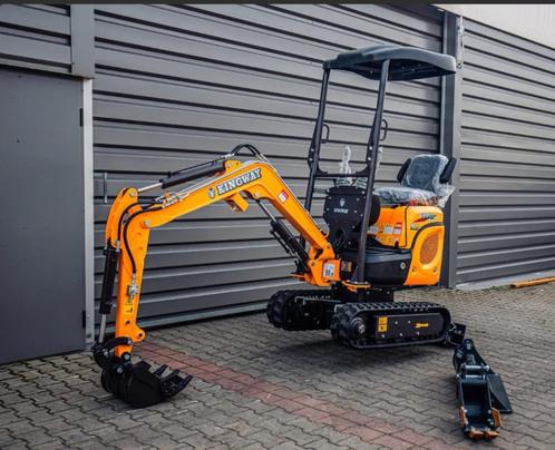 Graafmachine minigraafmacine VIP12 KINGWAY 3 Jaar Garantie, Zakelijke goederen, Machines en Bouw | Kranen en Graafmachines, Graafmachine