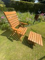 Vintage houten ligstoel P.M. Loggia, Tuin en Terras, Ophalen of Verzenden