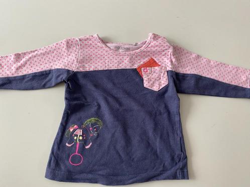 noppies 74, Kinderen en Baby's, Babykleding | Maat 74, Zo goed als nieuw, Meisje, Shirtje of Longsleeve, Ophalen of Verzenden