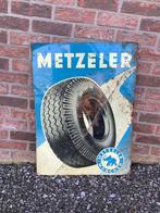 Plaque en tôle pneus Metzeler, Collections, Marques & Objets publicitaires, Utilisé