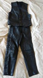 Veste et pantalon en cuir noir, Motos, Seconde main, RICHA, Enlèvement, Combinaison