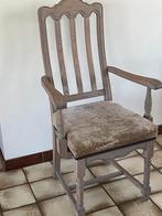 6 vintage eiken eetkamerstoelen, Huis en Inrichting, Stoelen, Ophalen, Gebruikt, Overige kleuren, Klassiek