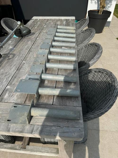 Houder keerwand bekaert palen 11 stuks keermuur, Tuin en Terras, Tuinhekken en Hekwerk, Ophalen