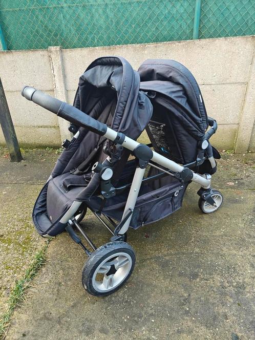 Dubbele buggy / tweelingbuggy TOPMARK, Kinderen en Baby's, Buggy's, Maxi-Cosi, Regenhoes, Zonnekap, Ophalen
