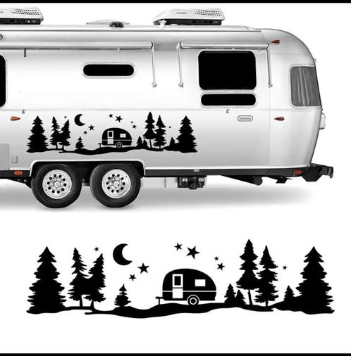 Arbres Forêt Vinyle Corps #Sticker Pour SUV RV #Caravane, Caravanes & Camping, Camping-car Accessoires, Neuf, Envoi