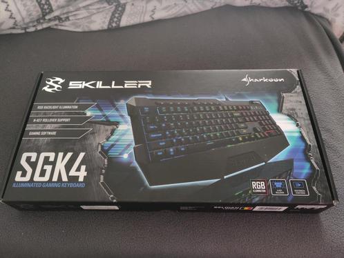 TK : Sharkoon Skiller SGK4 Azerty, Informatique & Logiciels, Claviers, Neuf, Azerty, Filaire, Ergonomique, Clavier gamer, Touches multimédia