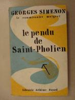 20. Georges Simenon Maigret Le pendu de Saint-Pholien 1962 A, Livres, Policiers, Adaptation télévisée, Georges Simenon, Utilisé
