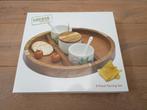 NOUVEAU - Planche de service en bois + plateaux + cuillères, Enlèvement ou Envoi, Neuf, Rond, Bois