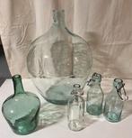 Set glazen flessen - 5 stuks, Ophalen, Zo goed als nieuw, Overige typen