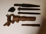 Drilboor + beitels - Charbonnage, Antiek en Kunst, Antiek | Gereedschap en Instrumenten, Ophalen
