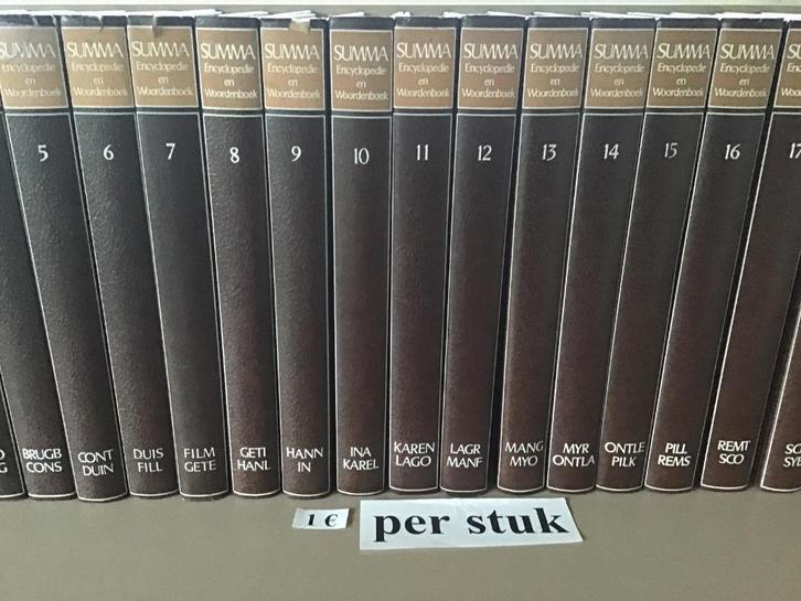 ENCYCLOPEDIE EN WOORDENBOEK SUMMA : 20 delig, Boeken, Encyclopedieën, Zo goed als nieuw, Ophalen of Verzenden