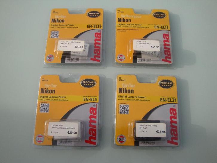 NIEUWE NIKON batterij / accu voor foto camera of camcorder, TV, Hi-fi & Vidéo, Photo | Accumulateurs & Batteries, Neuf, Enlèvement ou Envoi