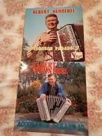 2 vinyl lp platen Albert Hennebel accordeon, Accordeon, Utilisé, Enlèvement ou Envoi