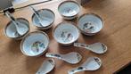 6 rijstkommen met lepels Chinees porselein, Huis en Inrichting, Ophalen of Verzenden, Porselein
