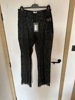 Kanten broek Loavies, Kleding | Dames, Verzenden, Zwart, Maat 42/44 (L), Lang