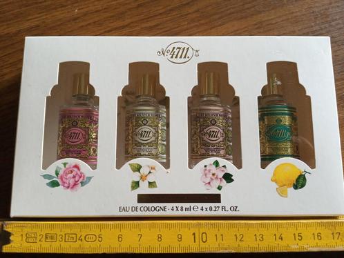 Miniatuur box/set 4711 floral collection 4x 8 ml, Verzamelen, Parfumverzamelingen, Zo goed als nieuw, Miniatuur, Verzenden