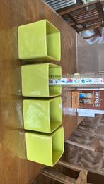 4 felgroene bloempotten, Enlèvement, Comme neuf