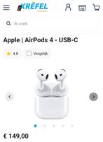 Apple Airpods 4, Telecommunicatie, Mobiele telefoons | Oordopjes, Ophalen