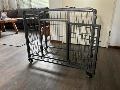 Heavy duty hondenbench 75 x 45 opvouwbaar, Dieren en Toebehoren, Hondenhokken, Zo goed als nieuw, Hondenhok, 65 tot 100 cm, 75 tot 110 cm