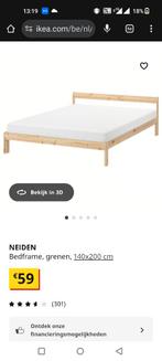 Neiden Ikea bed 140x200 + 2 lattenbodem 70x200 (per bed), Autres couleurs, Enlèvement, 200 cm, Bois