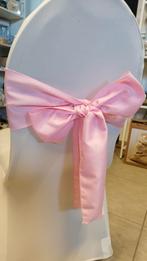150 ruban nœuds de chaise rose déco mariage baptême, Hobby & Loisirs créatifs, Articles de fête, Enlèvement, Comme neuf, Décoration