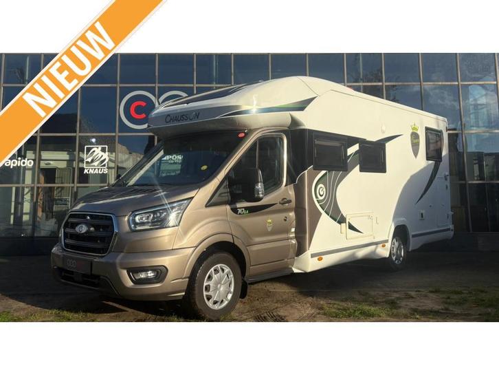 Chausson Crown Edition 747 Automaat,Enkelebedden, Caravans en Kamperen, Mobilhomes, Bedrijf, tot en met 4, Half-integraal, Chausson