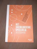 Het sociologische speelveld, de essentie, Ophalen of Verzenden, Zo goed als nieuw, Hoger Onderwijs, Acco