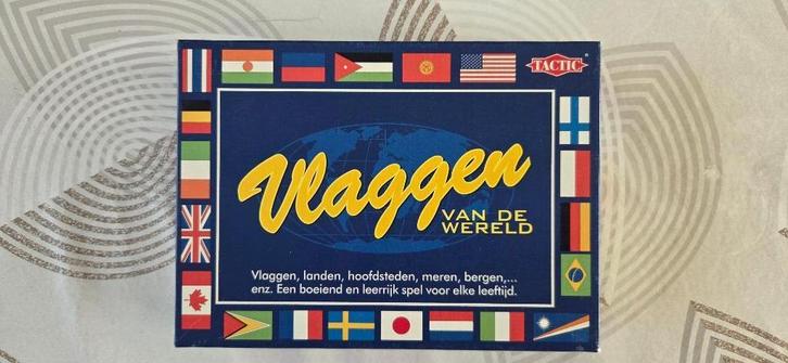 Vlaggen van de Wereld van Tactic, Hobby en Vrije tijd, Gezelschapsspellen | Bordspellen, Zo goed als nieuw, Ophalen of Verzenden