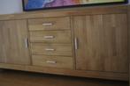 Massief eikenhouten dressoir 200x45x85cm, Ophalen, Gebruikt, Eikenhout, 200 cm of meer