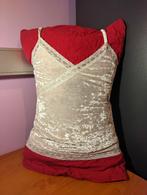 Witte fluwelen top met dunne bandjes TU, Kleding | Dames, Topjes, Ophalen, Gedragen, Wit, Zonder mouw