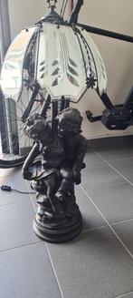 Bronzen beeld lamp, Antiek en Kunst, Ophalen, Brons