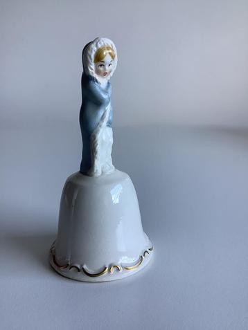Prachtige gave goebel tafelbel met winterkind, Enlèvement ou Envoi