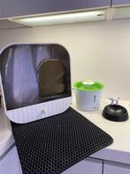 Starterset voor kat – kattenbak, fontein & drinkbakje, Ophalen, Gebruikt