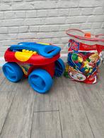 Chariot Mega Bloks avec sac de blocs, Enfants & Bébés, Comme neuf, Enlèvement ou Envoi
