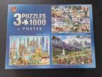 3 puzzle King 1000 pièces, 500 à 1500 pièces, Puzzle, Enlèvement, Utilisé