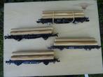 Set wagons met hout - HO, Ophalen of Verzenden, Gebruikt, Gelijkstroom, Wagon