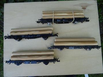 Set wagons met hout - HO beschikbaar voor biedingen