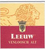 bierviltje 1st Leeuw Venloosch, Verzamelen, Biermerken, Verzenden, Leeuw