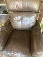 2 relaxzetels taupe kleur, Huis en Inrichting, Fauteuils, Ophalen, Zo goed als nieuw